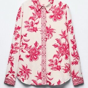 Zara -Floral Print Women's Top and Skirt Set
